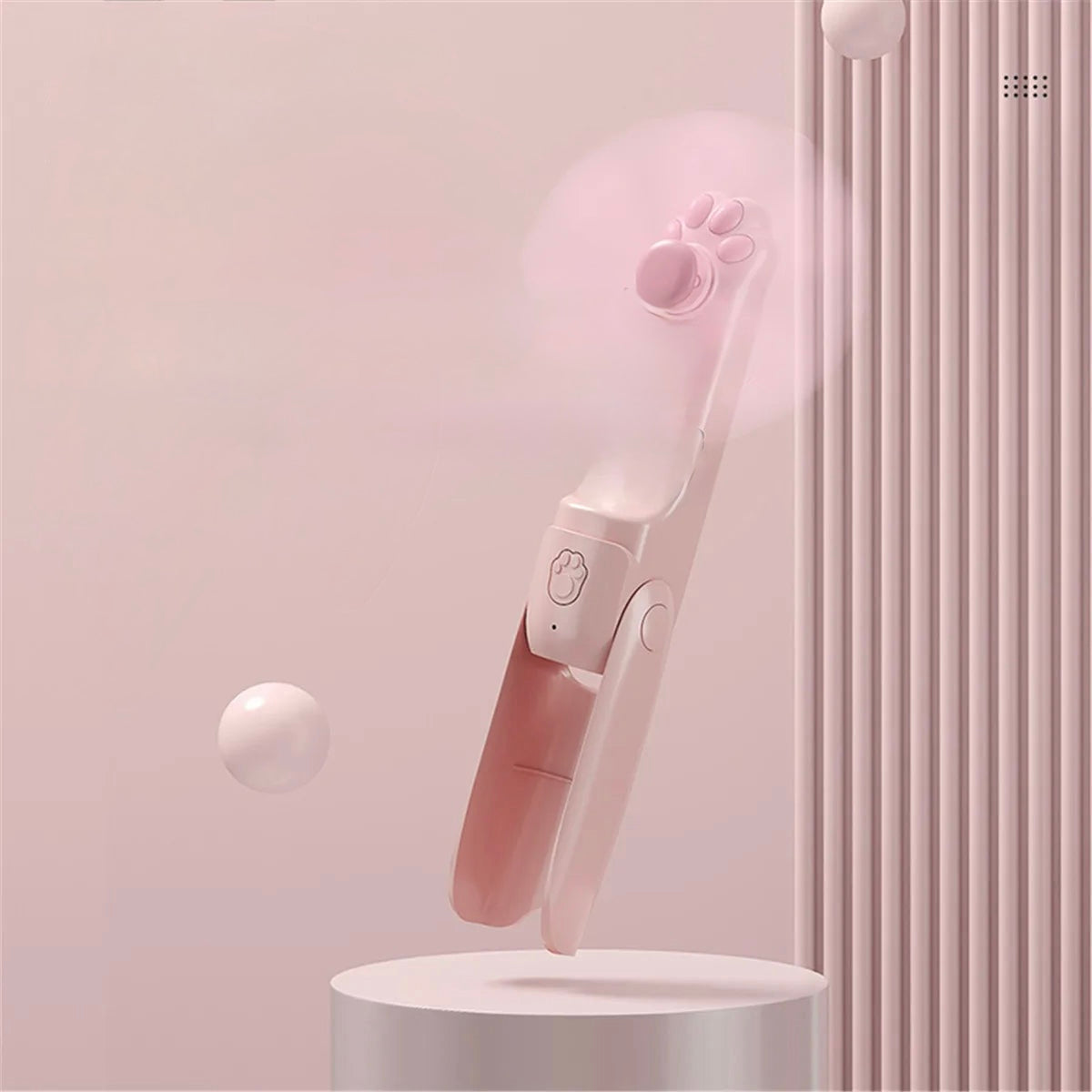 7-🐾 3'ü 1 Arada Patili Mini Fan 🐾