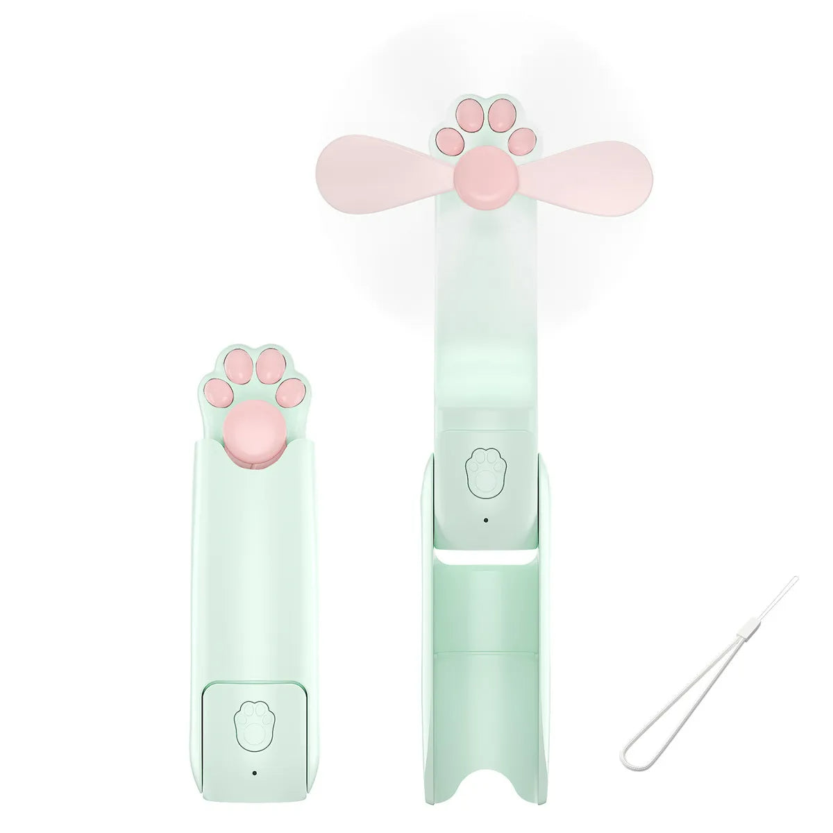 7-🐾 3'ü 1 Arada Patili Mini Fan 🐾